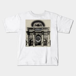 Monument Arc de Triomphe historic street building Kids T-Shirt